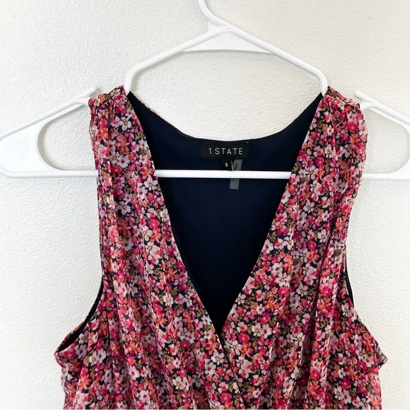 1. State Pink Floral Women's Mini Dress Size Small - Picture 3 of 3